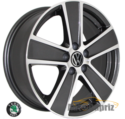 Диски Replica Volkswagen 7389 MK-P R16 W6.5 PCD5x100 ET45 DIA57.1   